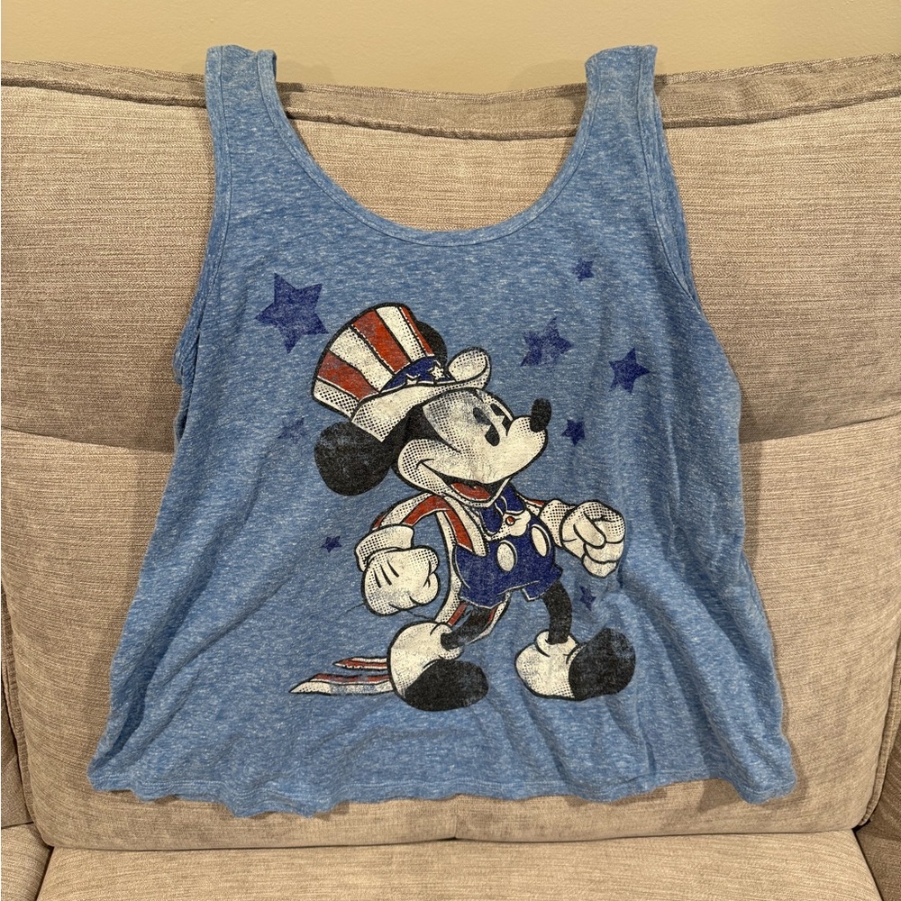 Disney Blue Mickey Mouse Tank Top